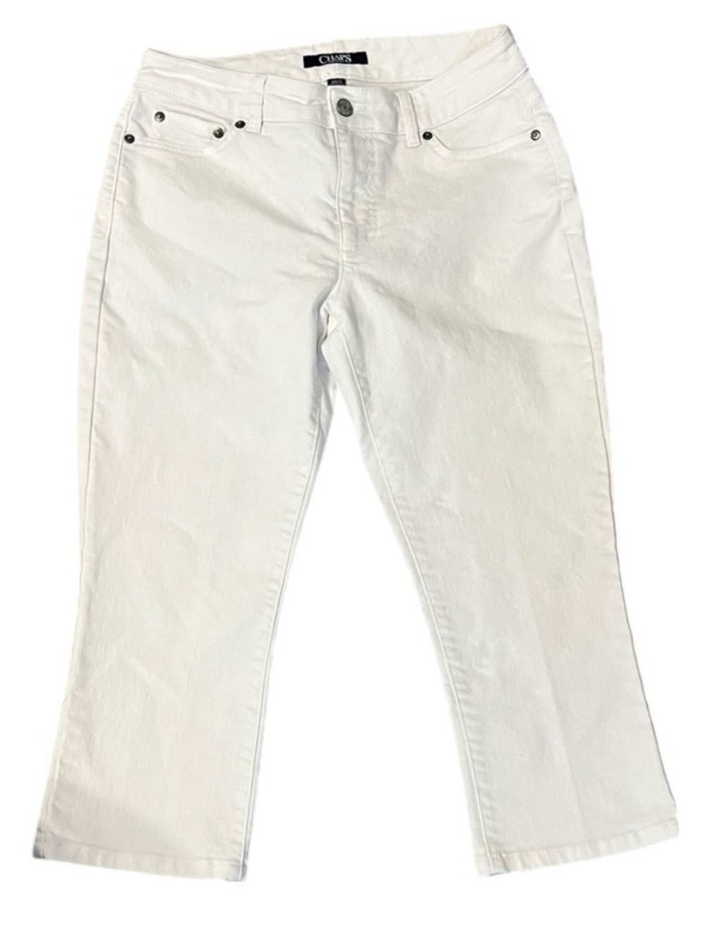 Chaps White Ankle & Cropped Jeans Size 6